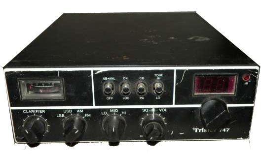 TRISTAR 747, 120 Channel CB Radio AM, FM, SSB.
